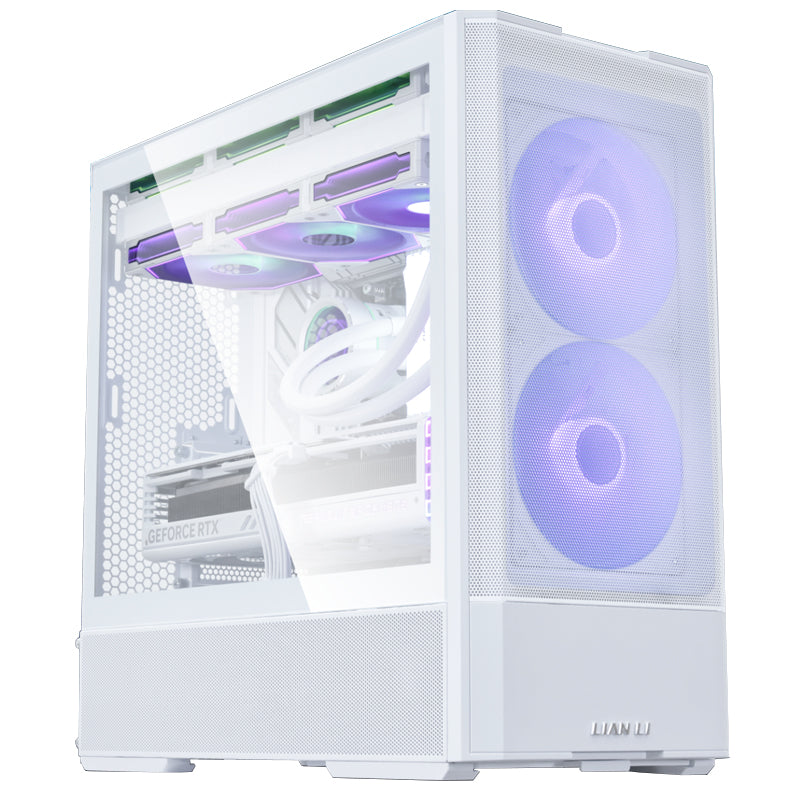 LIAN LI LANCOOL 207 Micro ATX Gaming PC Case - White
