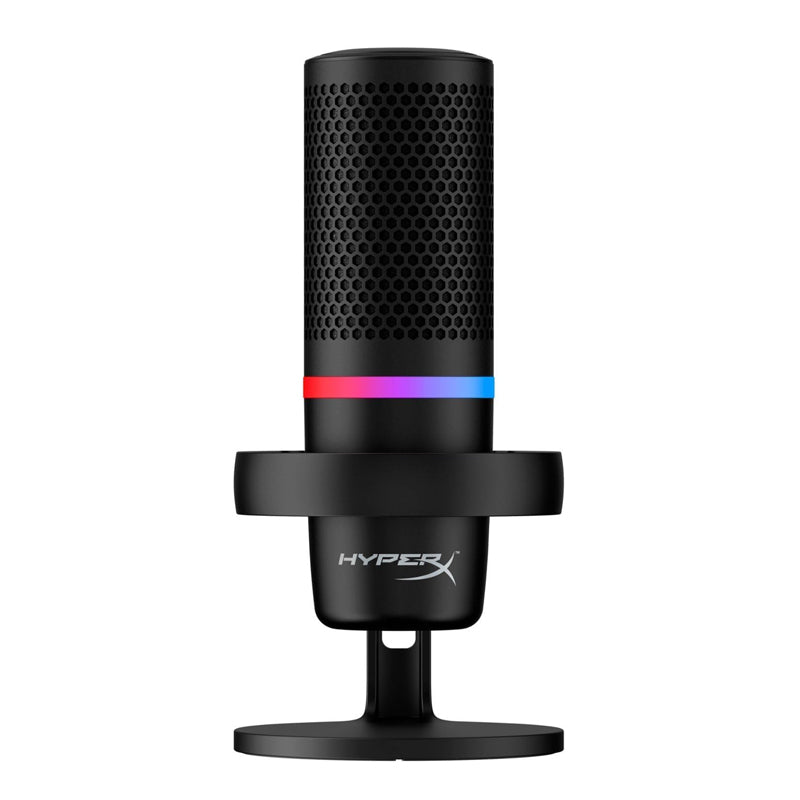 HyperX DuoCast Wired RGB Gaming and Streaming Microphone - Black