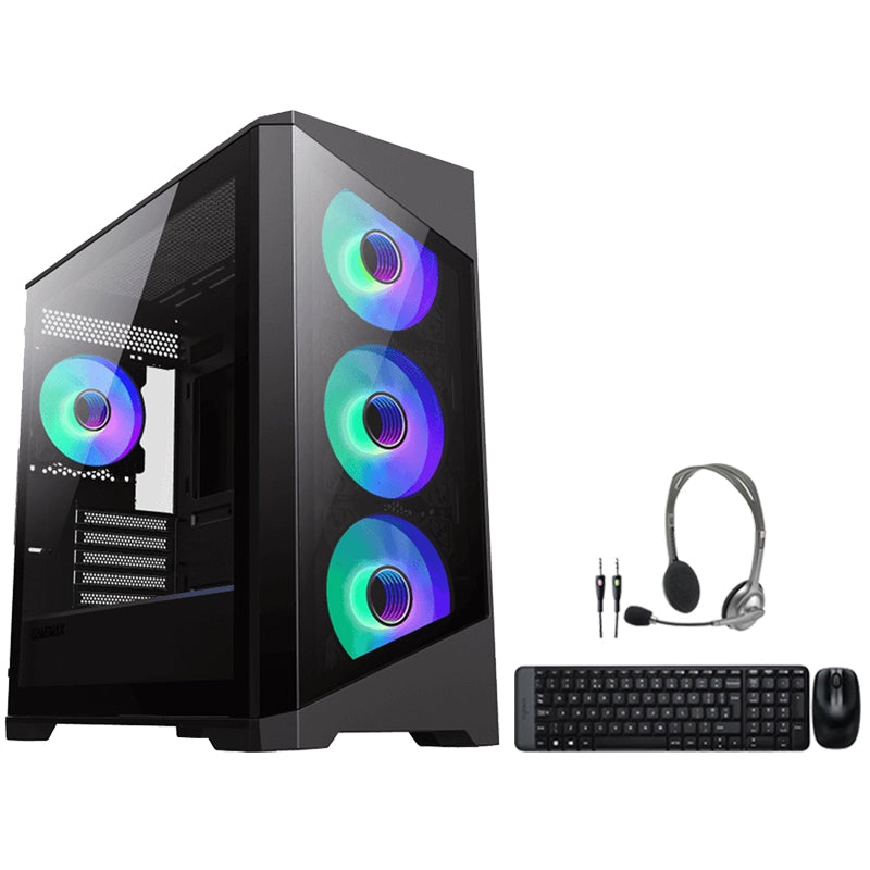 i5 PC, i5-11400, Windows 11 Pro PC for Students With Logitech Bundle