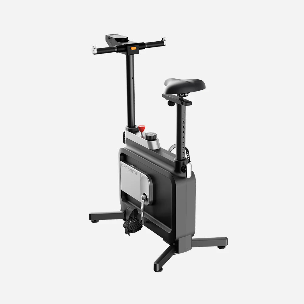 King Smith Foldable Workstation Exercise Bike with Adjustable Resistance, Desktop Stand - Black