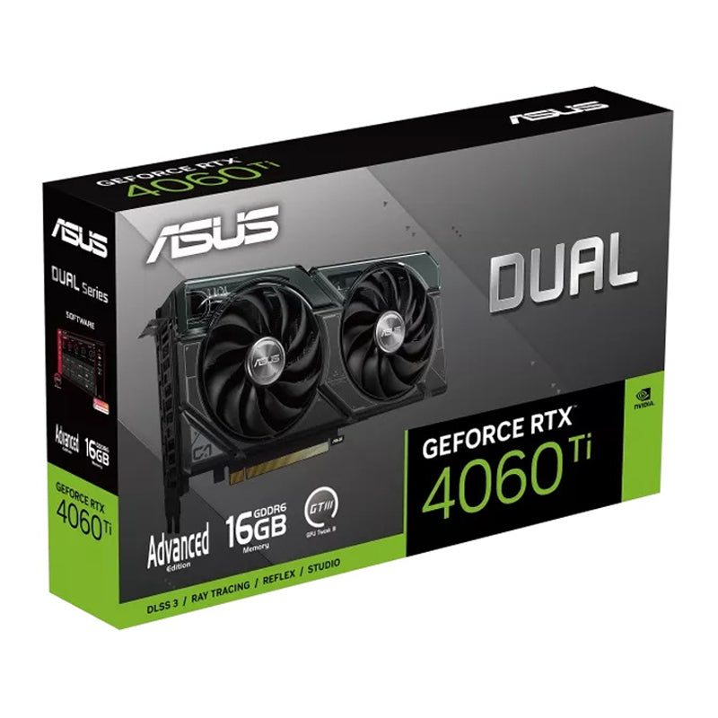 Asus Dual GeForce RTX 4060 Ti Advanced Edition 16GB GDDR6 Gaming Graphics Card