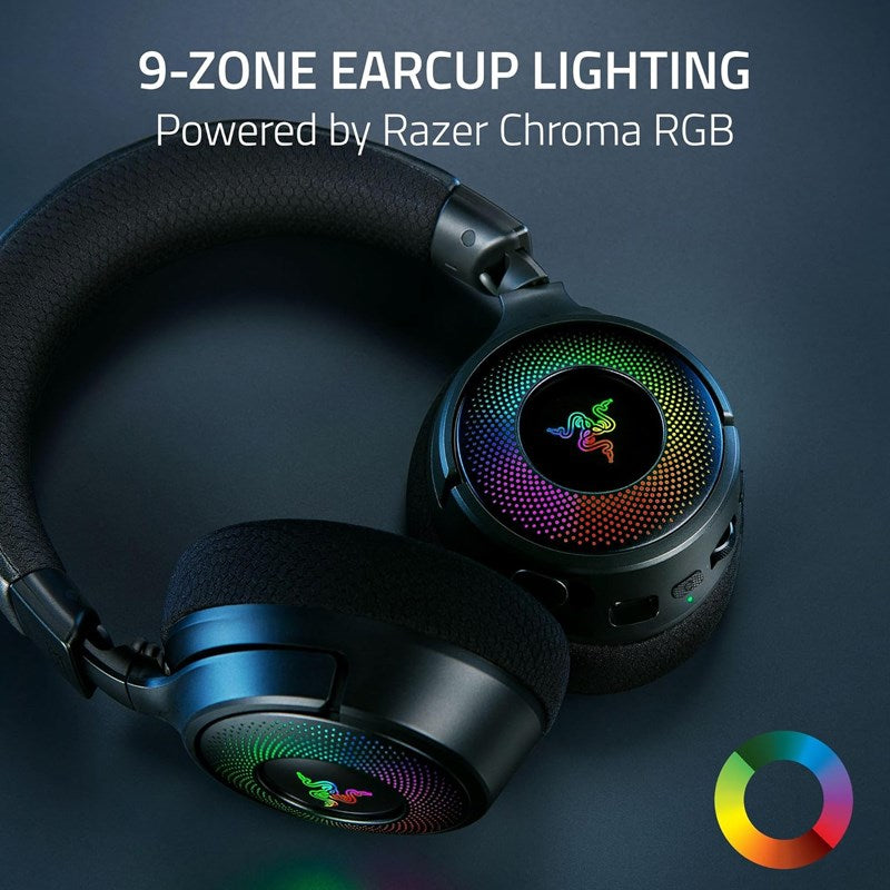 Razer Kraken V4 Wireless Gaming Headset for PC, PS5, Switch, Smartphone - Black