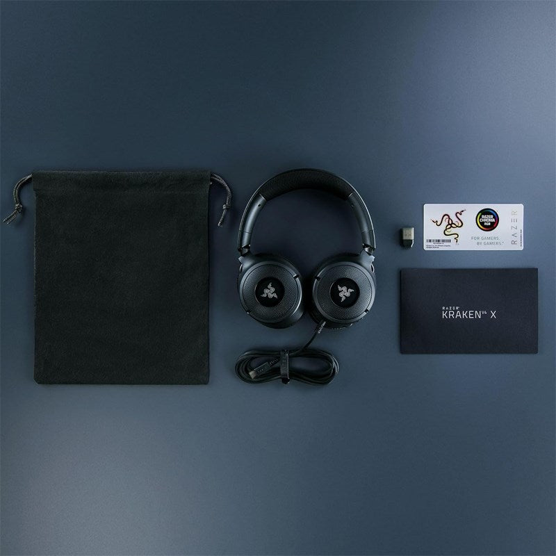 Razer Kraken V4 X Wired USB-C Gaming Headset for PC, PS5, Switch, Mobile - Black