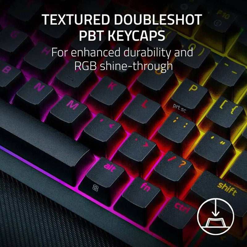Razer BlackWidow V4 Pro 75% Wireless Hot-swappable RGB Gaming Keyboard (US Layout) - Black
