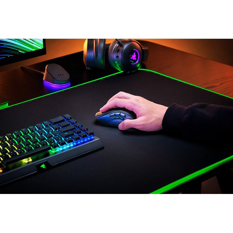 Razer Naga V2 Pro MMO Wireless Gaming Mouse with HyperScroll Pro Wheel - Black