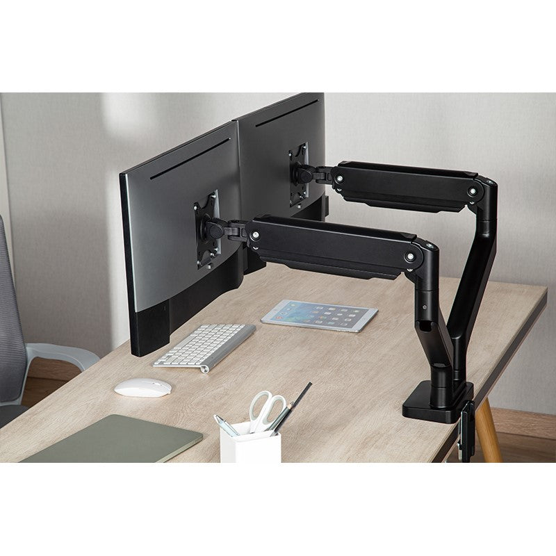 Spring Monitor Twisted Minds Dual Monitor Mechanical Spring Monitor Arm - Black (Fit