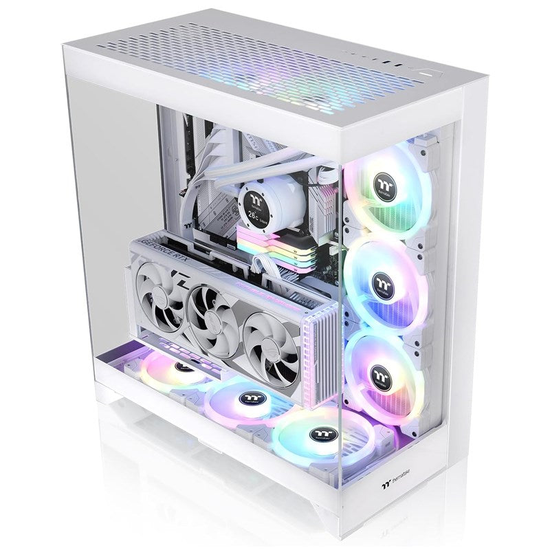 Thermaltake CTE E550 TG E-ATX Mid Tower Gaming PC Case - Snow