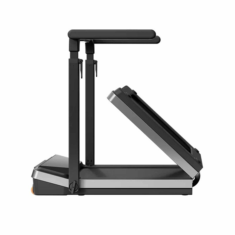 King Smith Z3 Hybrid Walking Pad Foldable Treadmill with Side Armrest, Max Speed 10 km/h, 1HP Brushless Motor - Black