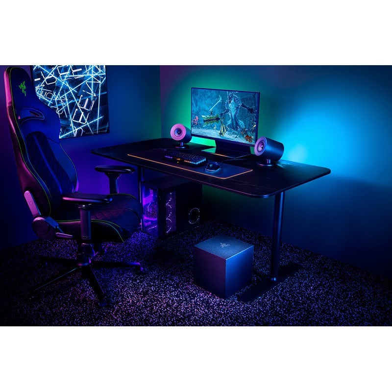 Razer Nommo V2 Full-Range 2.1 PC Gaming Speakers with Wired Subwoofer - Black