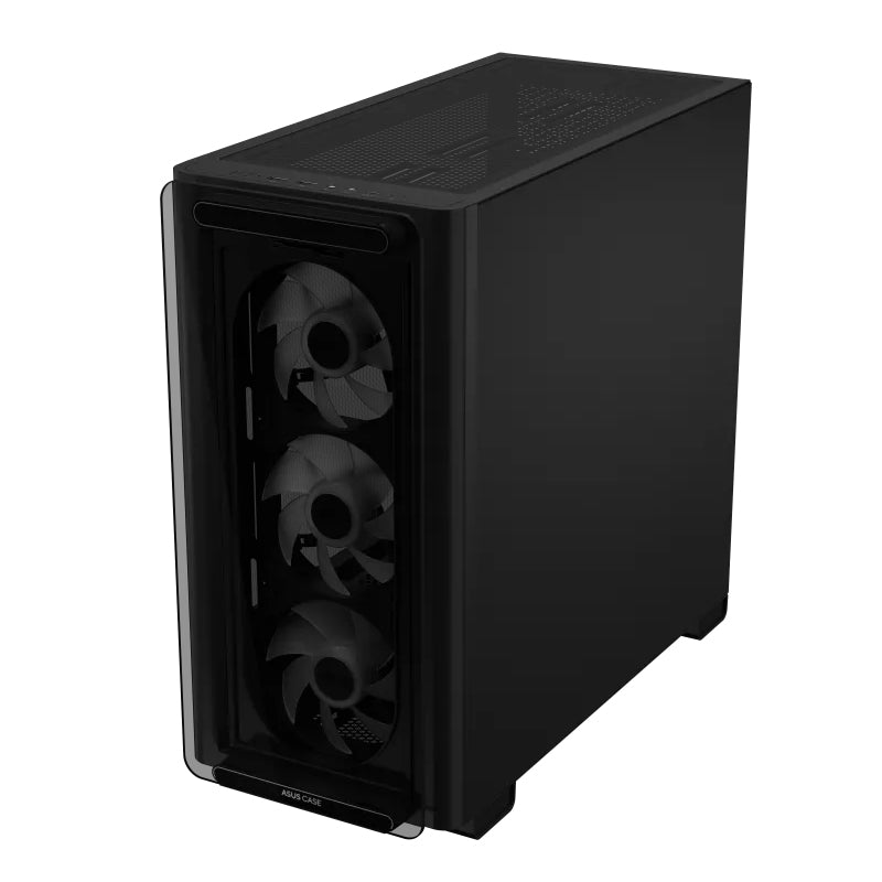 Asus A23 Plus Tempered Glass M-ATX Gaming PC Case (4 ARGB Fans Included)