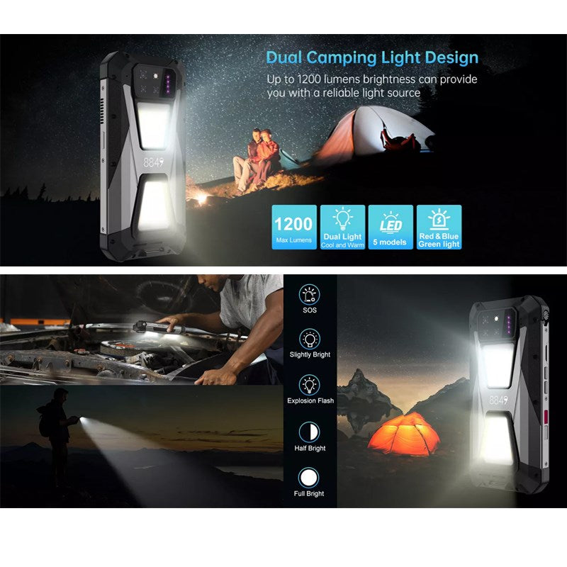 Unihertz 8849 TANK 3S 16 GB, 512 GB Memory, 15600 mAh Battery 5G Rugged Smartphone with Built-in Projector (Global Version)