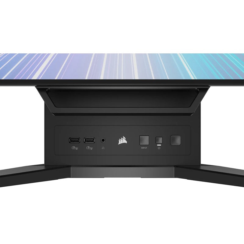 شاشة كورسير زينيون فليكس 45 بوصة WQHD OLED، 240 هرتز، 0.03 مللي ثانية، AMD FreeSync، NVIDIA G-Sync، HDMI 2.1 شاشة ألعاب قابلة للانحناء - أسود