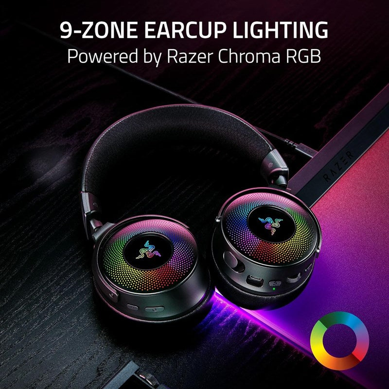 Razer Kraken V4 Pro Wireless Gaming Headset with OLED Control Hub for PC, PS5, Switch, Mobile