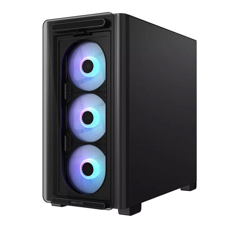 Asus A23 Plus Tempered Glass M-ATX Gaming PC Case (4 ARGB Fans Included)