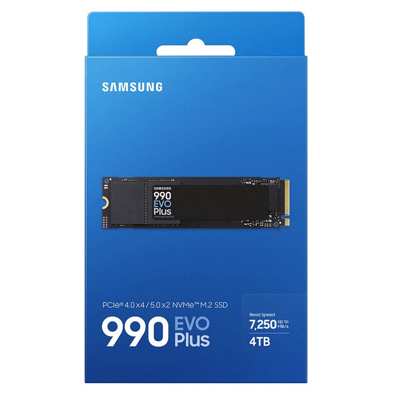 Samsung 990 EVO Plus 4TB, PCIe Gen 4x4, Gen 5x2 M.2 2280 Internal SSD