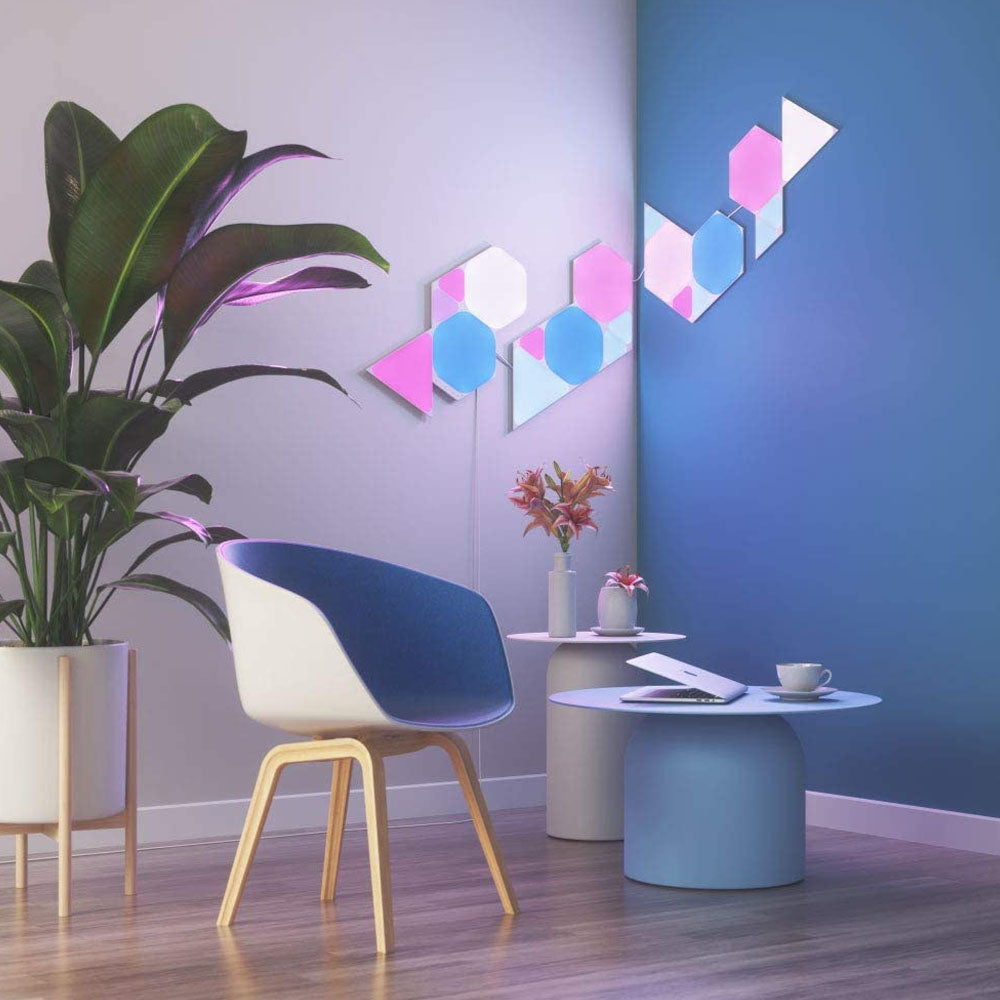 Nanoleaf Shapes Mini Triangles Expansion Pack 10 Light Panels (Panels Only) - White