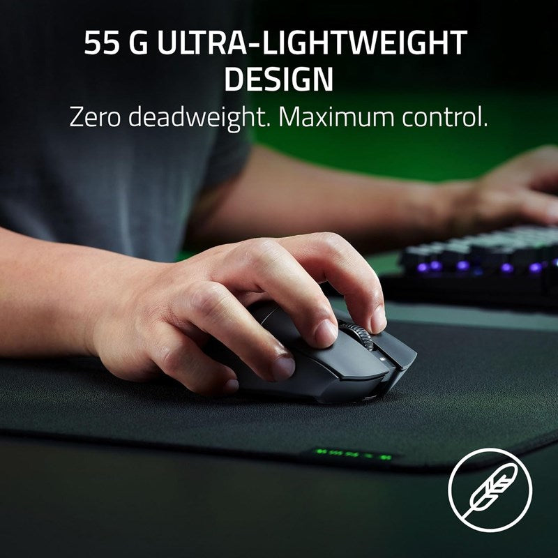 Razer DeathAdder V3 HyperSpeed Ultra-lightweight Wireless Ergonomic Esports Gaming Mouse - Black