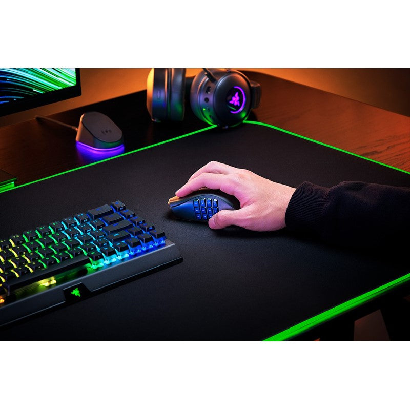Razer Naga V2 Pro MMO Wireless Gaming Mouse with HyperScroll Pro Wheel - Black