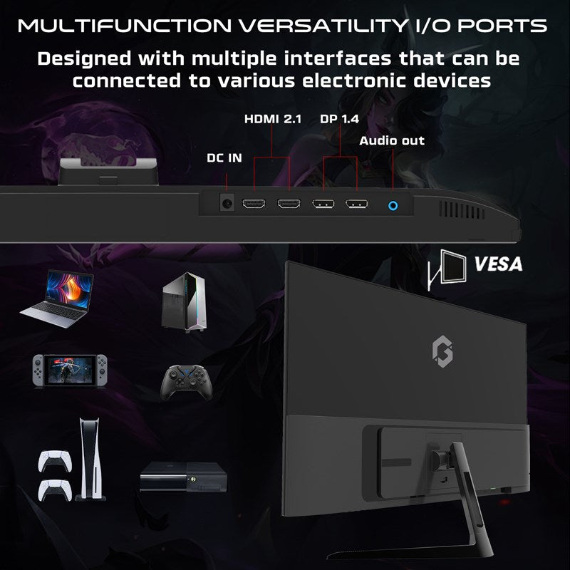 i5 Gaming PC, i5-14400F, RTX 5060 Ti 8GB, Windows 11 Pro with GAMEON Gaming Monitor and 3in1 Gaming Kit