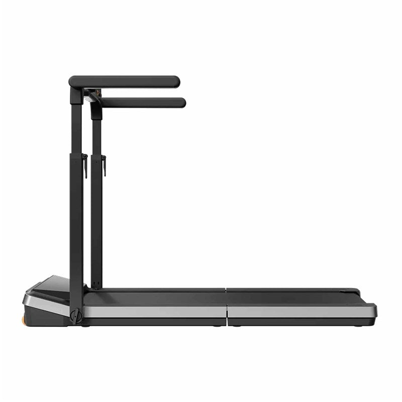 King Smith Z3 Hybrid Walking Pad Foldable Treadmill with Side Armrest, Max Speed 10 km/h, 1HP Brushless Motor - Black