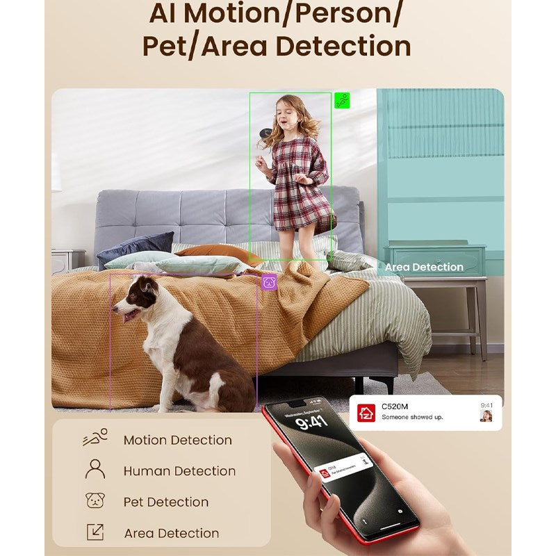 Zosi 4.0 MP Indoor 2-way Video Calling Camera