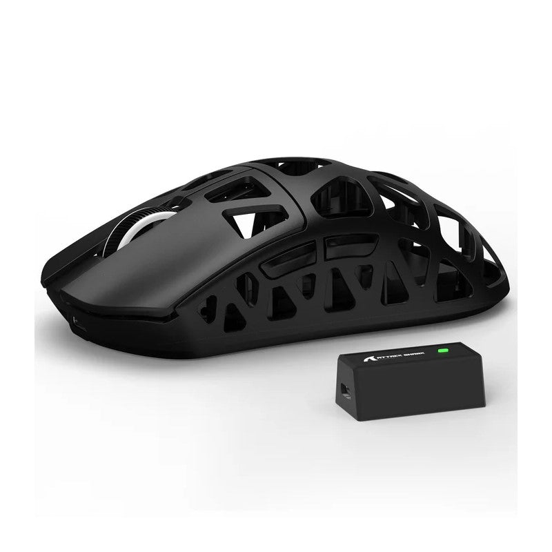 ATTACK SHARK R3 Magnesium Alloy Gaming Mouse 8K Wireless, 46g Magnesium Alloy SUPERLIGHT Gaming Mouse,  PAW3395 Sensor, BT/2.4G Wireless/Wired