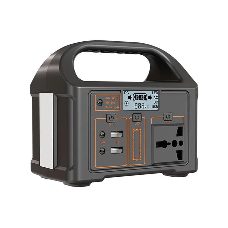 100W Portable Solar Power Station, 24000mAh with LED Light