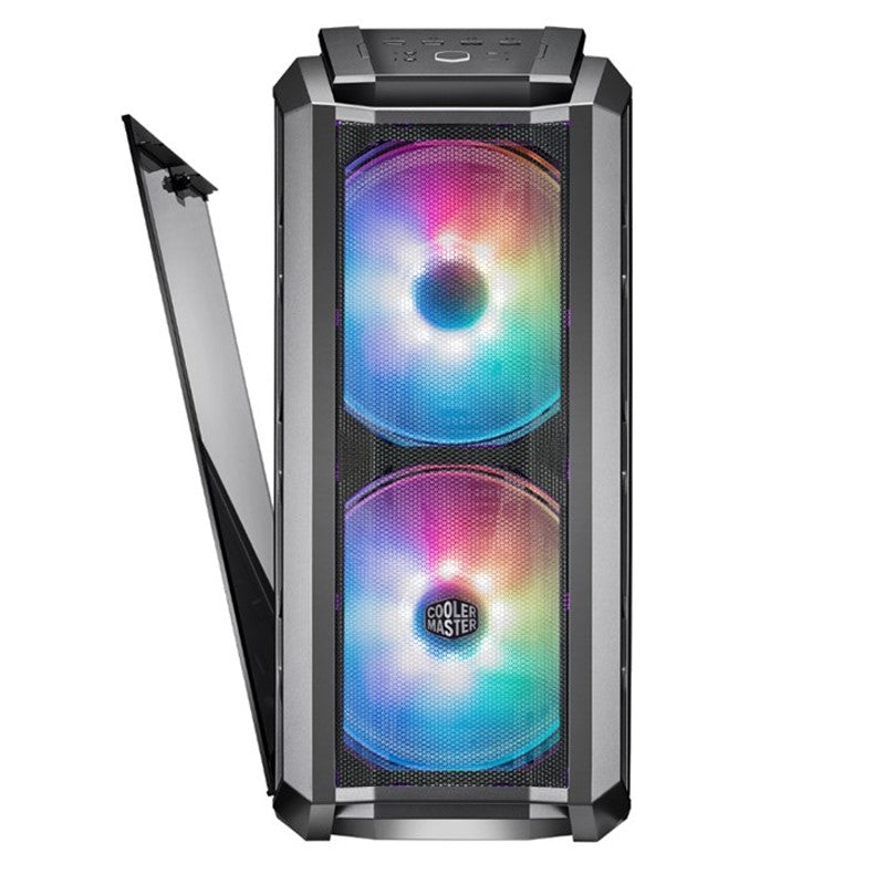 Cooler Master MasterCase H500P Mesh ARGB E-ATX Gaming PC Case - Gun Metal Grey (Dual 200mm ARGB Fan Included)