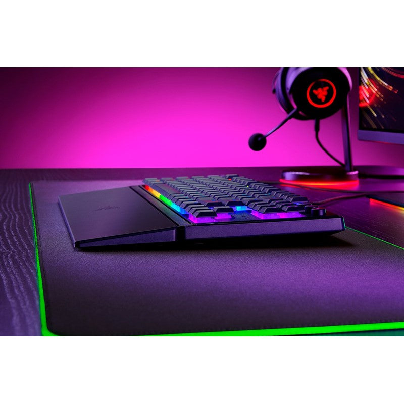 Razer Ornata V3 Tenkeyless Low-profile RGB Tenkeyless Mecha-Membrane Wired Gaming Keyboard (US Layout) - Black