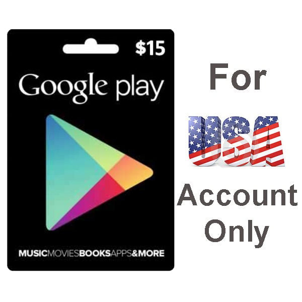 Google Play Digital Gift Card 15$ - US Account