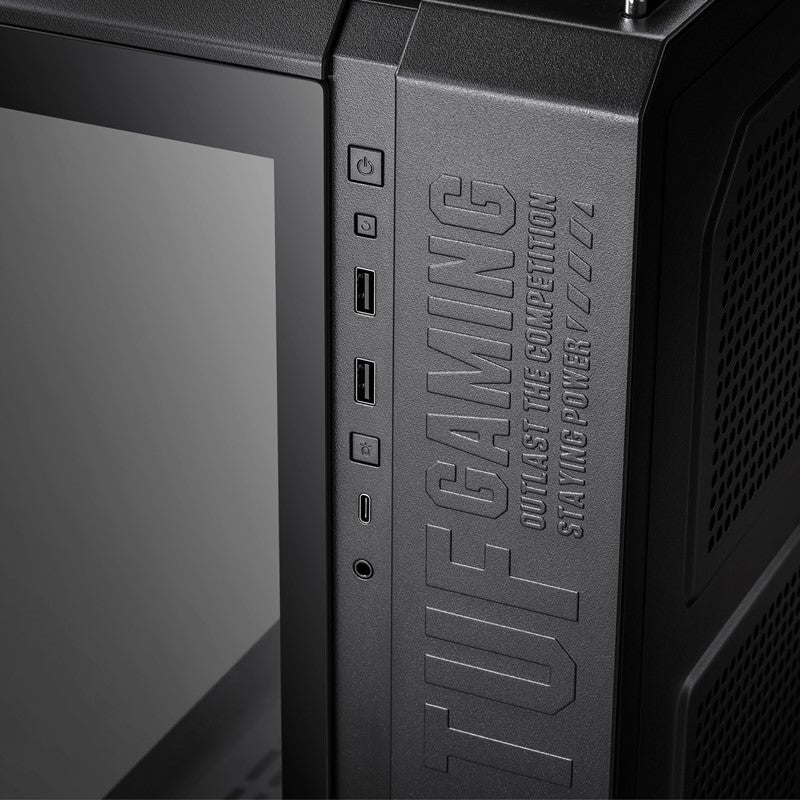 حافظة اسوس تاف جيمينج GT502 من الزجاج المقوى ATX Mid Tower - أسود