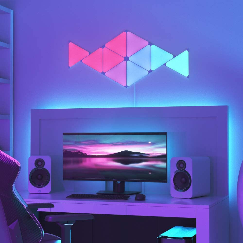 Nanoleaf Shapes Mini Triangles Expansion Pack 10 Light Panels (Panels Only) - White