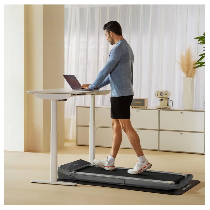 King Smith Z3 Walking Pad Foldable Treadmill with Max Speed 6 km/h, 1HP Brushless Motor - Black