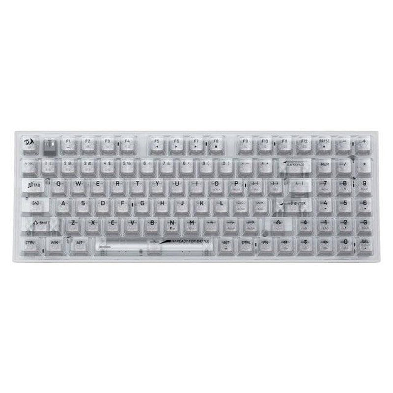 Redragon K628CT Pollux Pro RGB 75%, USB-C Wired, BT, 2.4 GHz Wireless Gaming Keyboard - Translucent Crystal Switch