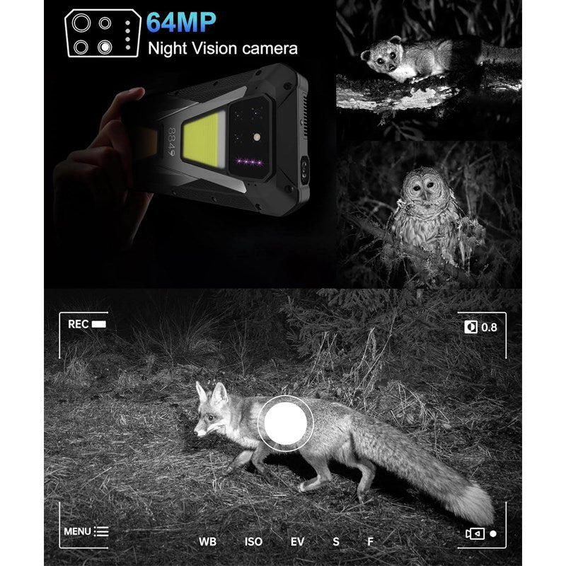 Unihertz 8849 TANK 3S 16 GB, 512 GB Memory, 15600 mAh Battery 5G Rugged Smartphone with Built-in Projector (Global Version)