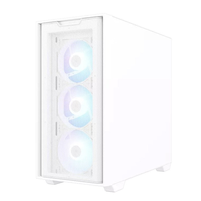 Asus A21 PLUS ARGB M-ATX Mid Tower Gaming PC Case - White