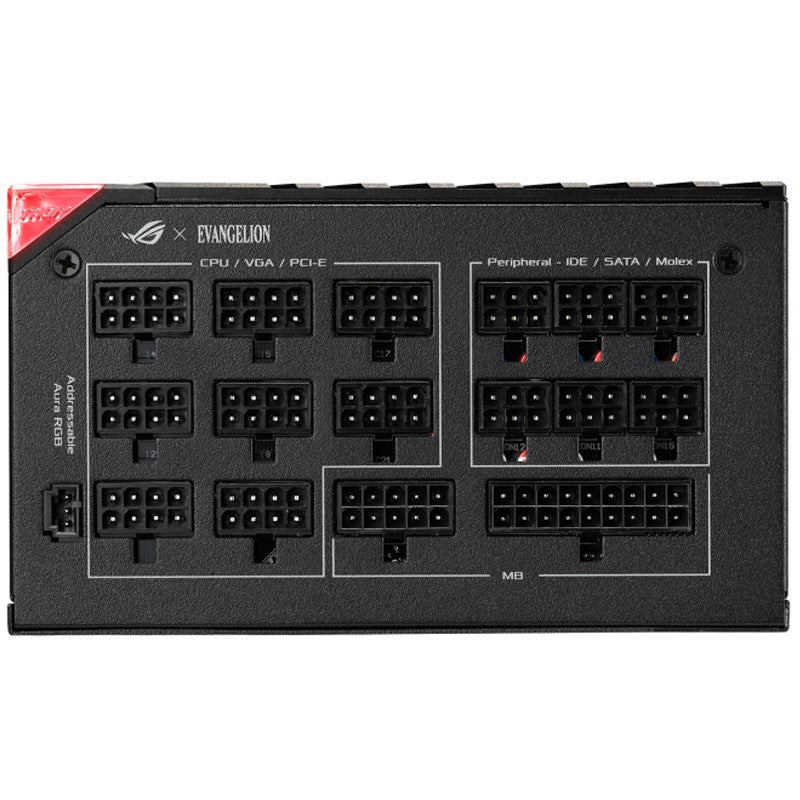 Asus ROG THOR 1000P2 Gaming RGB, 1000 Watt ATX 80 Plus Platinum II Power Supply With OLED Power Display - EVA Edition