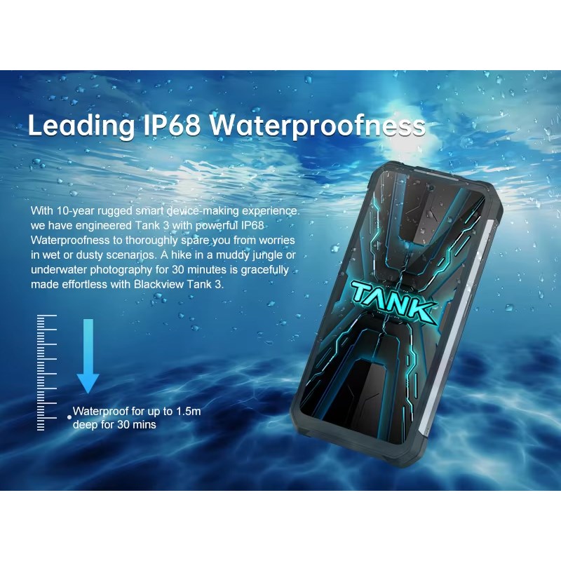 يوني هرتز هاتف 8849 تانك 3, سعة 32 جيجابايت (16 جيجابايت + 16 جيجابايت)، ذاكرة 512 جيجابايت، بطارية 23800 مللي أمبير/ساعة، هاتف ذكي قوي يدعم شبكات الجيل الخامس (الإصدار العالمي)