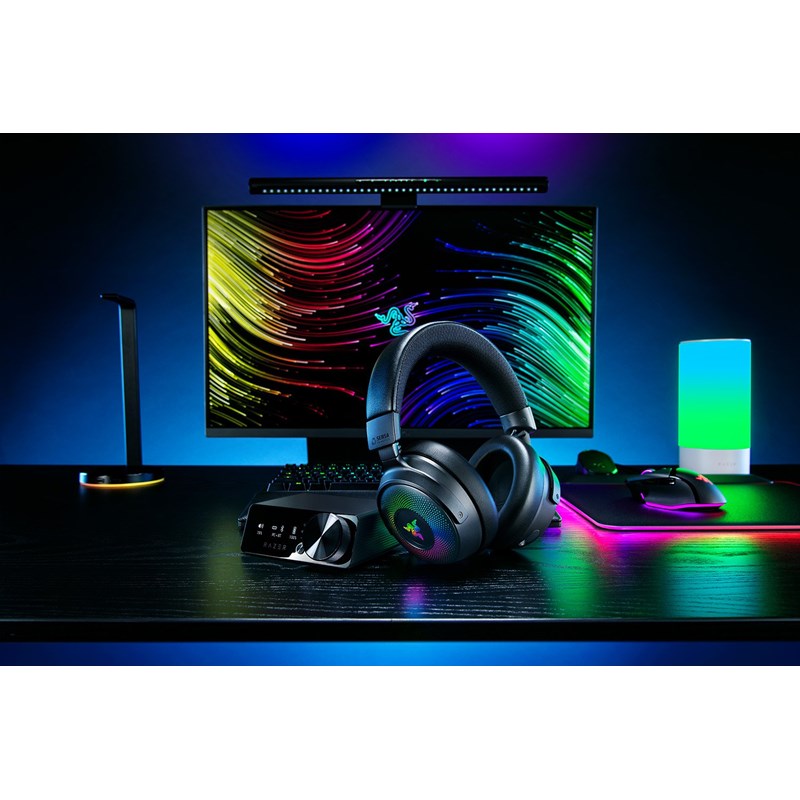 Razer Kraken V4 Pro Wireless Gaming Headset with OLED Control Hub for PC, PS5, Switch, Mobile