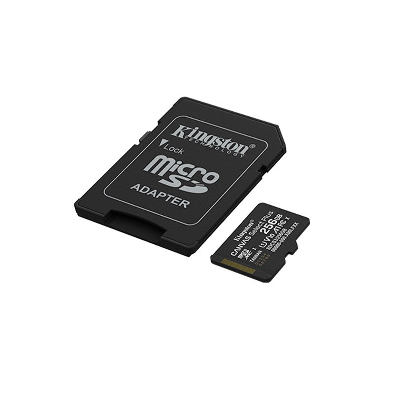 Kingston microSDXC Canvas Select Plus Gen3 150 MB/s A1 Card + Adapter