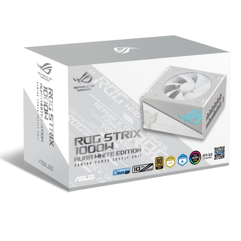 Asus ROG STRIX 1000W Gold Aura White Edition ATX Gaming Power Supply