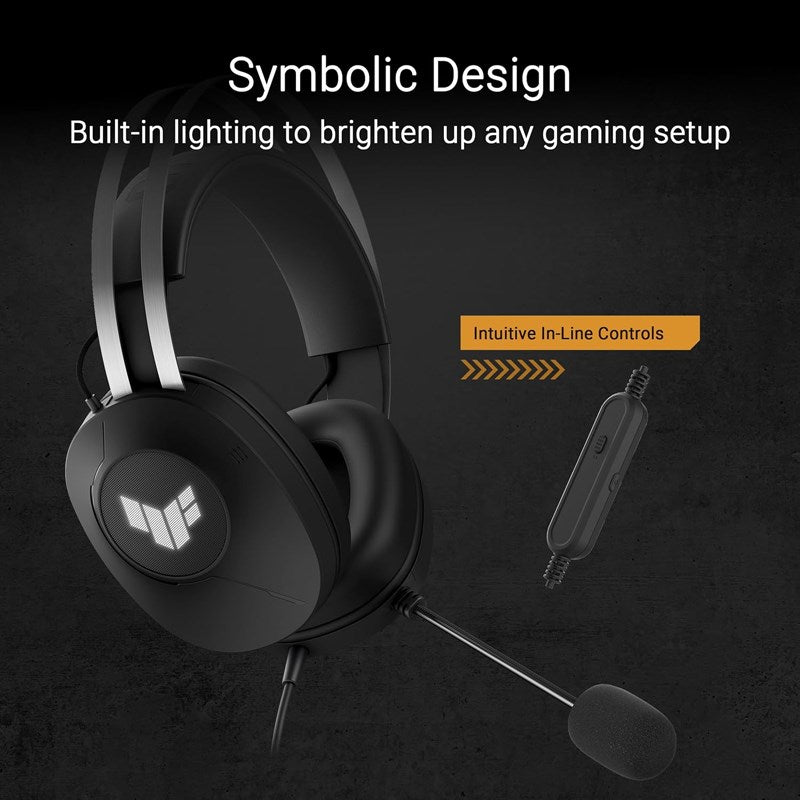 Asus TUF Gaming H1 Gen II Wired Gaming Headset For PC and PS4/PS5 - Black