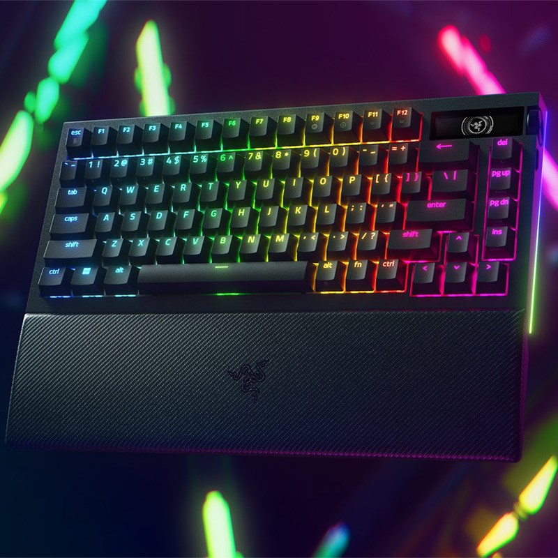 Razer BlackWidow V4 Pro 75% Wireless Hot-swappable RGB Gaming Keyboard (US Layout) - Black