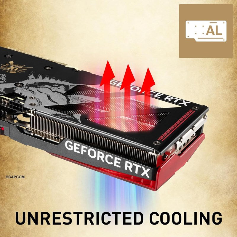 MSI GeForce RTX 4060 Ti 8GB GAMING SLIM MONSTER HUNTER EDITION GDDR6 Gaming Graphics Card