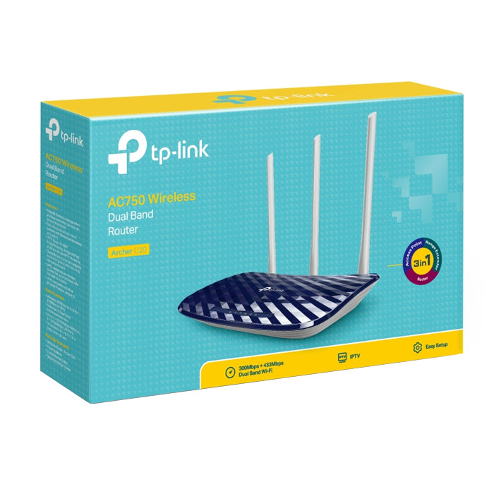 TP-Link Archer C20 AC750 Wireless Dual Band Router