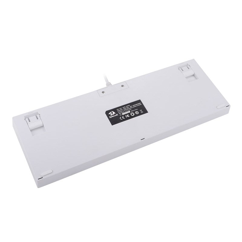 Redragon K552W RGB Wired Mechanical Gaming Compact Keyboard (Blue Switches) - White