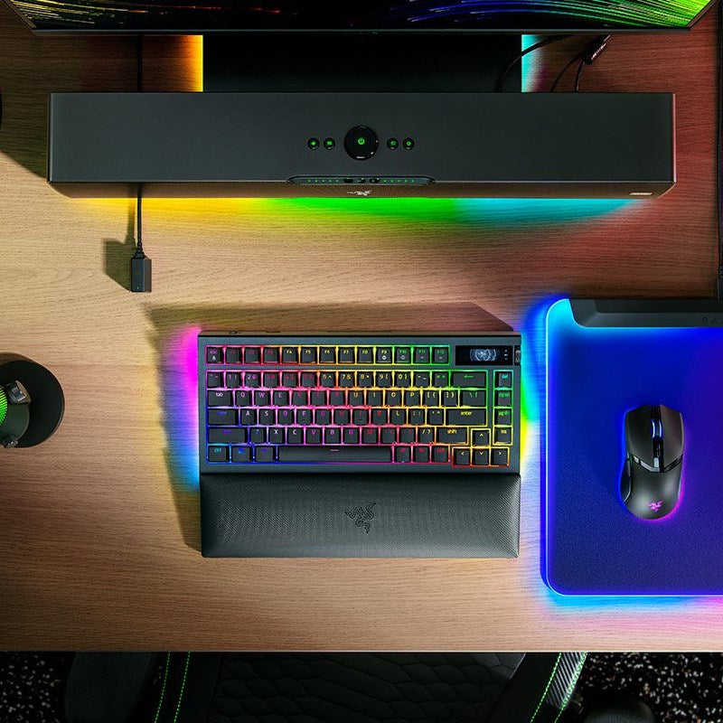 Razer BlackWidow V4 Pro 75% Wireless Hot-swappable RGB Gaming Keyboard (US Layout) - Black