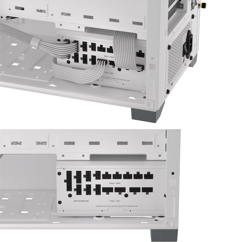 Corsair RM1200x SHIFT 1200 Watts 80 Plus Gold Fully Modular ATX Gaming Power Supply - White