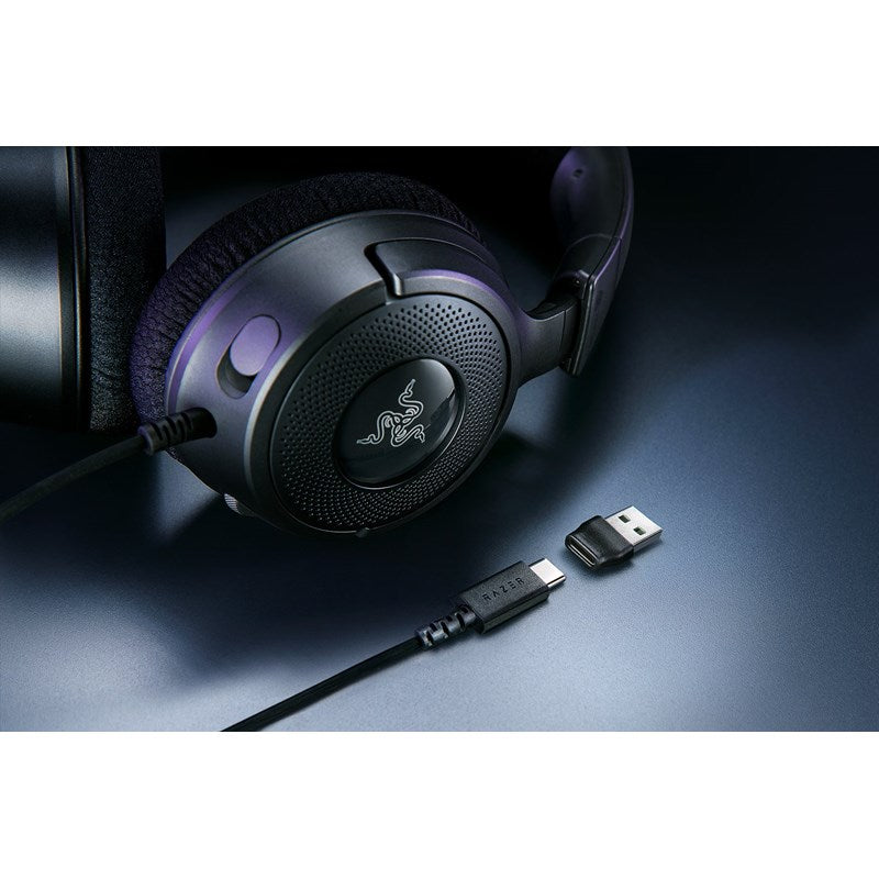 Razer Kraken V4 X Wired USB-C Gaming Headset for PC, PS5, Switch, Mobile - Black