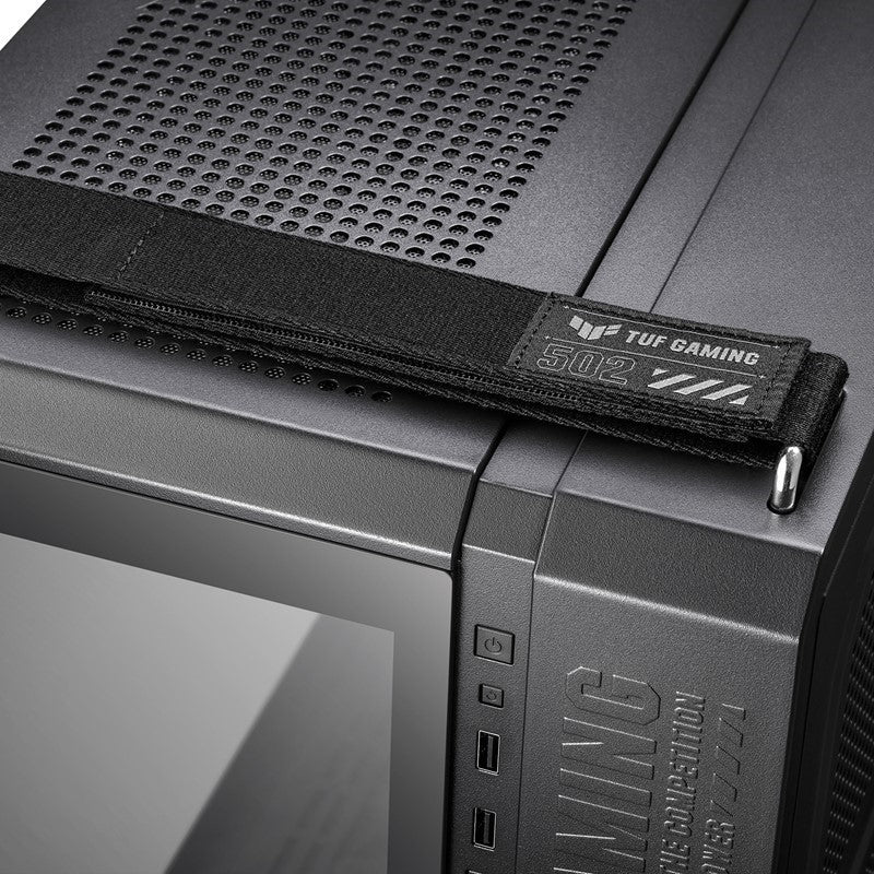 حافظة اسوس تاف جيمينج GT502 من الزجاج المقوى ATX Mid Tower - أسود